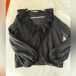 Zara ruffle top